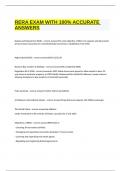 RERA EXAM WITH 100&percnt; ACCURATE ANSWERS