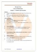 Relation and function class 12 th notes by PW