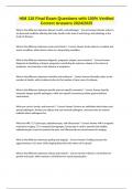 HIM 110 Final Exam Questions with 100&percnt; Verified Correct Answers 2024&sol;2025