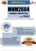 MNM2604 Assignment 2 Full Solutions Semester 2 2024 &lpar;713888&rpar; - DUE 17 September 2024