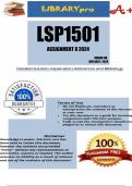 LSP1501 Assignment 8 &lpar;COMPLETE QUESTIONS & ANSWERS&rpar; 2024