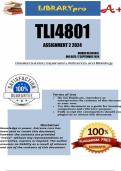 TLI4801 Assignment 2 Semester 2 2024 &lpar;658416&rpar; - DUE 17 September 2024