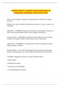 YODER WISE'S LEADING AND MANAGING IN CANADIAN NURSING EXAM 2024-2025