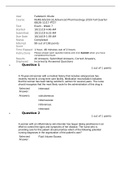 NURS 6521N Advanced Pharmacology Midterm Exam Graded A 
