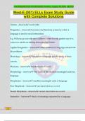 West-E &lpar;051&rpar; ELLs Exam Study Guide with Complete Solutions