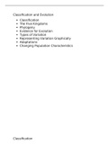 Class notes for Chapter 10 Classification and Evolution AS Level Biology A OCR