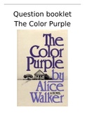 Test questions and Summary The Color purple. 4-6 vwo.