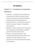 A-level Politics Edexcel Unit 3, US Constitution & Federalism (3,800 words)