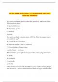 DP-600 EXAM WITH COMPLETE QUESTIONS AND 100&percnt; VERIFIED ANSWERS