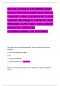 NSG 530 ADVANCED PATHOPHYSIOLOGY EXAM 3&sol; 530 EXAM 3 NSG EXAM &lpar;ACTUAL EXAM&rpar; WITH 250&plus; QUESTIONS WITH VERY ELABORATED ANSWERS CORRECTRY WELL ORGANIZED LATEST 2024 &ndash; 2025 ALREADY GRADED A&plus;&sol;  ADVANCED PATHOPHYSIOLOGY NSG 530 EXAM 3     