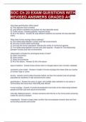 SOC Ch 20 EXAM QUESTIONS WITH REVISED ANSWERS GRADED A&plus;