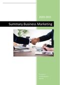 Summary Business marketing 