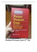 Notes for Pocket Primary Care 2ND Ed