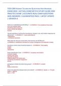 TEEX 209 HAZMAT TECHNICIAN QUESTIONS AND ANSWERS EXAM 2024 &vert; ACTUAL EXAM WITH A STUDY GUIDE AND PRACTICE EXAM &vert; ACCURATE REAL EXAM QUESTIONS AND ANSWERS &vert; GUARANTEED PASS &vert; LATEST UPDATE &vert; GRADED A