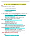 NR 508 Final Exam Test Bank