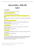 Intro to Ethics &ndash; PHIL 200 Unit 3