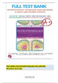 Test Bank For McCance Pathophysiology Biologic Basis for Disease 8th Edition by Sue Huether&comma; Kathryn McCance &vert; 9780323583473 &vert; &vert;Chapter 1-50 &vert;All Chapters with Answers and Rationals