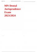 3 MN Dental Jurisprudence Exam 2023-2024