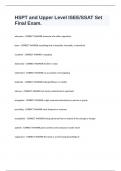 HSPT and Upper Level ISEE&sol;SSAT Set Final Exam&period;