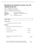 Business Statistics&comma; 100&percnt; probable questions for revision&comma; download to score A