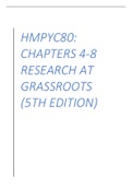 HMPYC80 : RESEARCH AT GRASSROOTS (5TH EDITION) CHAPTERS 4-8