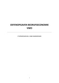 97 Oefenopgaven Bedrijfseconomie VWO + 6 CE M&O opgaven + Uitwerkingen 