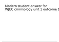 Wjec Criminology Unit 1 (1.2) Reasons for unreported crime essay.