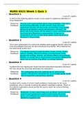 NURS 6521 Week 1 Quiz 1