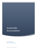 Reflectieverslag Sustainable Accommodation