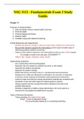 NSG 3112 - Fundamentals Exam 3 Study Guide.