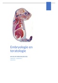 Samenvatting volledige leerstof Embryologie en Teratologie Bachelor 1 Diergeneeskunde, Universiteit Antwerpen