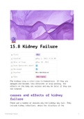 A Level Biology OCR A - Kidney Failure