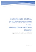 samenvatting inleiding in de genetica en neurowetenschappen (+epilepsie)