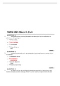 NURS 6521N Advanced Pharmacology Week 8 Quiz A Grade Quiz ( Two Sets) 