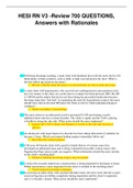 HESI RN V3 Exam Review with 700 Questions and answers &lpar;NEW&rpar; 