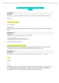 ADVANCED PATHOPHYSIOLOGY WEEK 1 QUIZ &vert; VERIFIED SOLUTION 