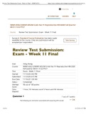 NRNP-6552 Review Test Submission: Exam - Week 11 Final (postmenopausal osteoporosis)/ (W-5-Adv Nur Pr Reproductive Hlth NEWEST Fall Quarter) | Download To Score A