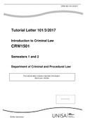 CRW1501 - Tutorial Letter newest 2021 lockdown assignment