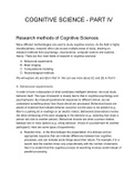 PSYCH 1102 - Introduction to Cognitive Science - Part 4