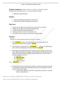 Exam (elaborations) NUR 321 (NUR 321) NUR 321 VCE #4 Lesson 10- Medication Administration