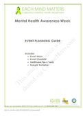 Baltimore City Community College ECO 202 Mental Health Awareness Week EVENT PLANNING GUIDE