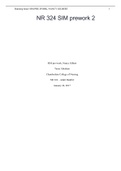 NR 324 SIM prework 2 &vert; LATEST SOLUTION 