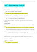 NSG 5002 WEEK 2 QUIZ &lpar;LATEST UPDATE&rpar;