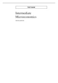 TEST BANK FOR INTERMIDIATE MICROECONOMICS 9TH EDITION CORRECT QUESTIONS & ANSWERS