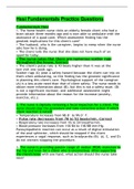Hesi fundamentals test 2021 &lpar;Already Graded A&rpar;