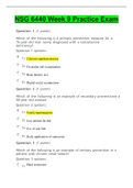 NSG 6440 Week 9 Practice Exam with Highlighted Answers Perfect Study Guide 100&percnt; CORRECT