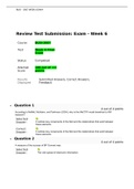 BUSI 3007 Knowledge Management, Week 6 Final  Exam (100 out of 100)