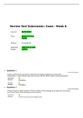 BUSI 3007, Knowledge Management, Week 6 Final Exam (100 out of 100)