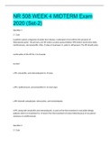 NR 508 WEEK 4 MIDTERM Exam 2020 &lpar;Set-2&rpar; &vert; GRADED A