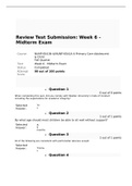 NUNP-6541N-4/NUNP-6541A-4-Primary Care Adolescent & Child Week 6 Midterm Exam
